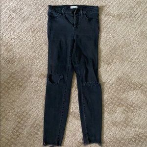 Black Skinny 9” Madewell Jeans